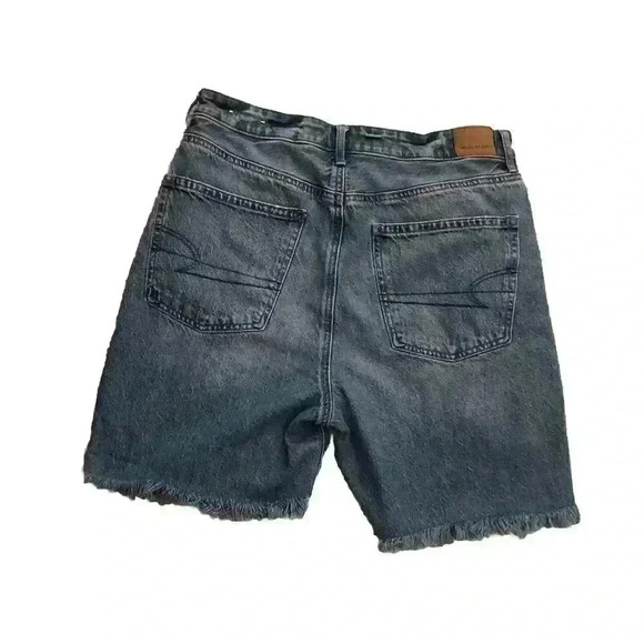 American Eagle Mom Short sz 12 Stretch Cutoff  Distressed Shorts Destroyed - Picture 4 of 6